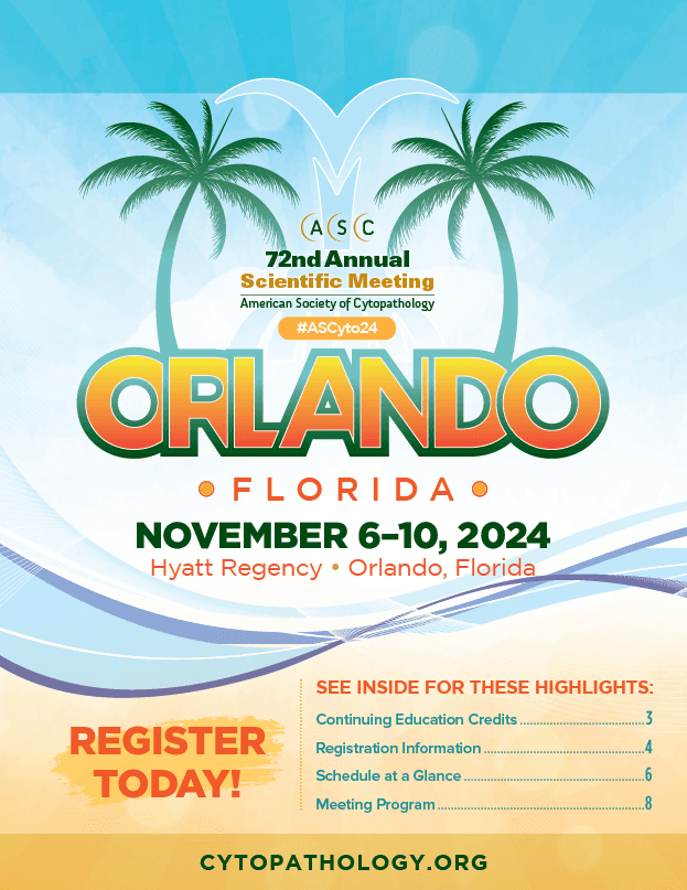 American Society of Cytopathology — Print and event materials across several years.