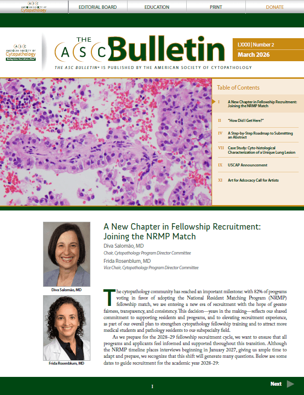 American Society of Cytopathology — Print and event materials across several years.